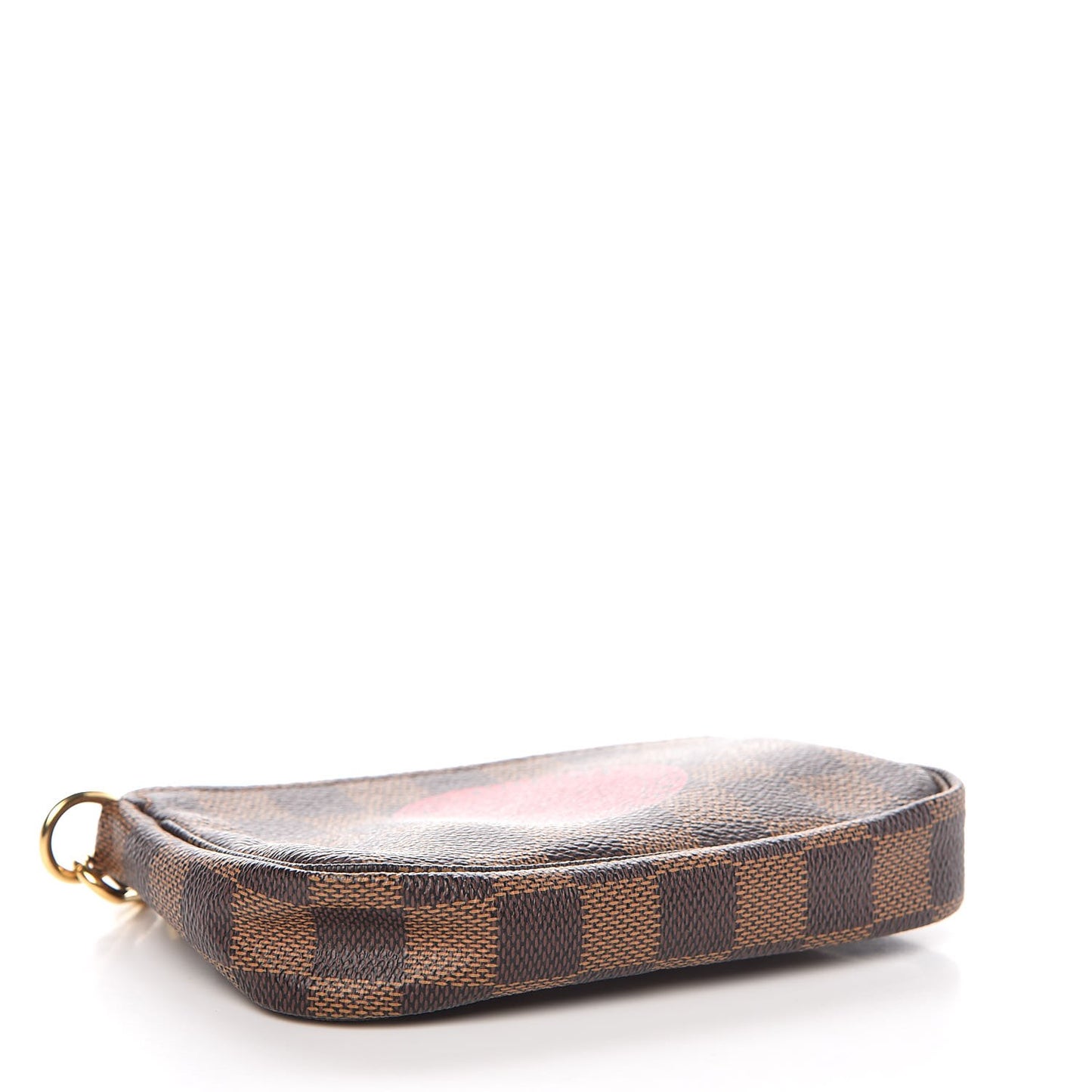 Damier Ebene Complice Trunks and Bags Mini Pochette Accessories Red
