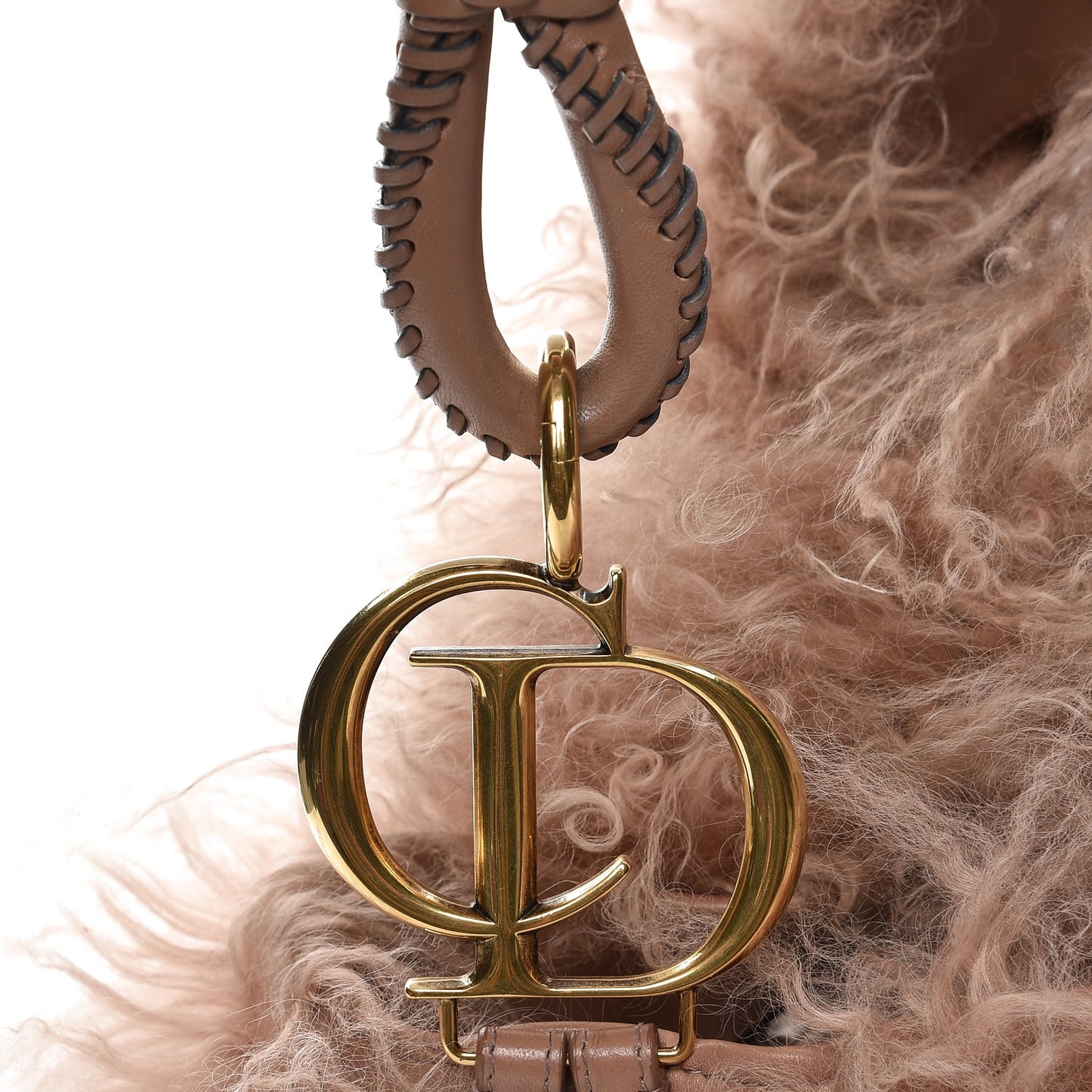 Mongolian Lamb Fur Libertine Tote Pink