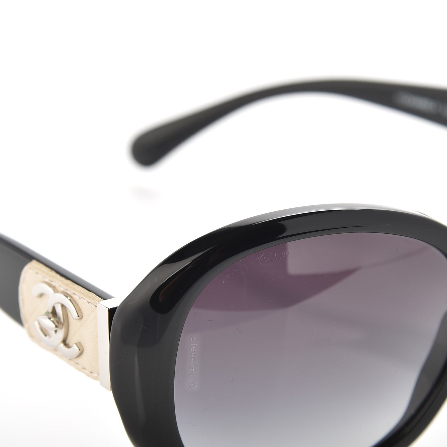 Chanel Acetate CC Turnlock Sunglasses 5235-Q Black Beige 6 of 7
