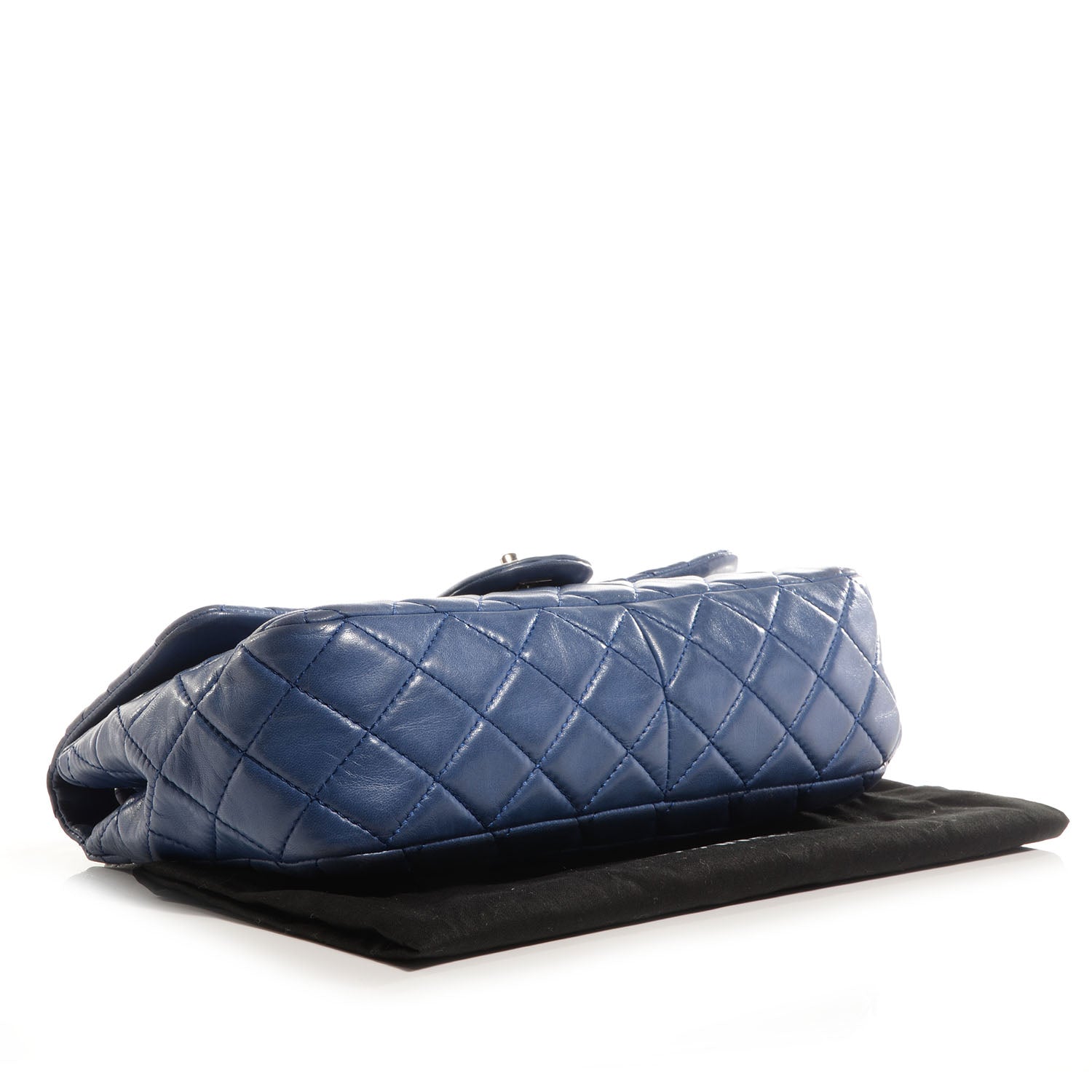 Chanel Lambskin Jumbo Single Flap Blue 4 of 8