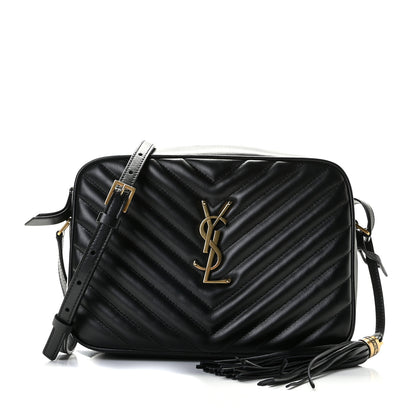 Saint Laurent Calfskin Matelasse Monogram Lou Camera Bag Black 1 of 11