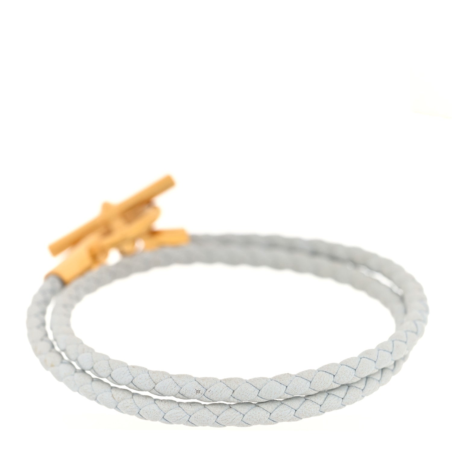 Hermes Swift Glenan Double Tour Bracelet T2 Bleu Brume 3 of 5