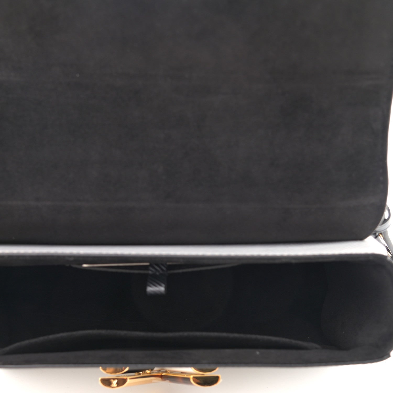 Louis Vuitton Epi Tortoiseshell Twist Shoulder Bag MM Black White 5 of 9