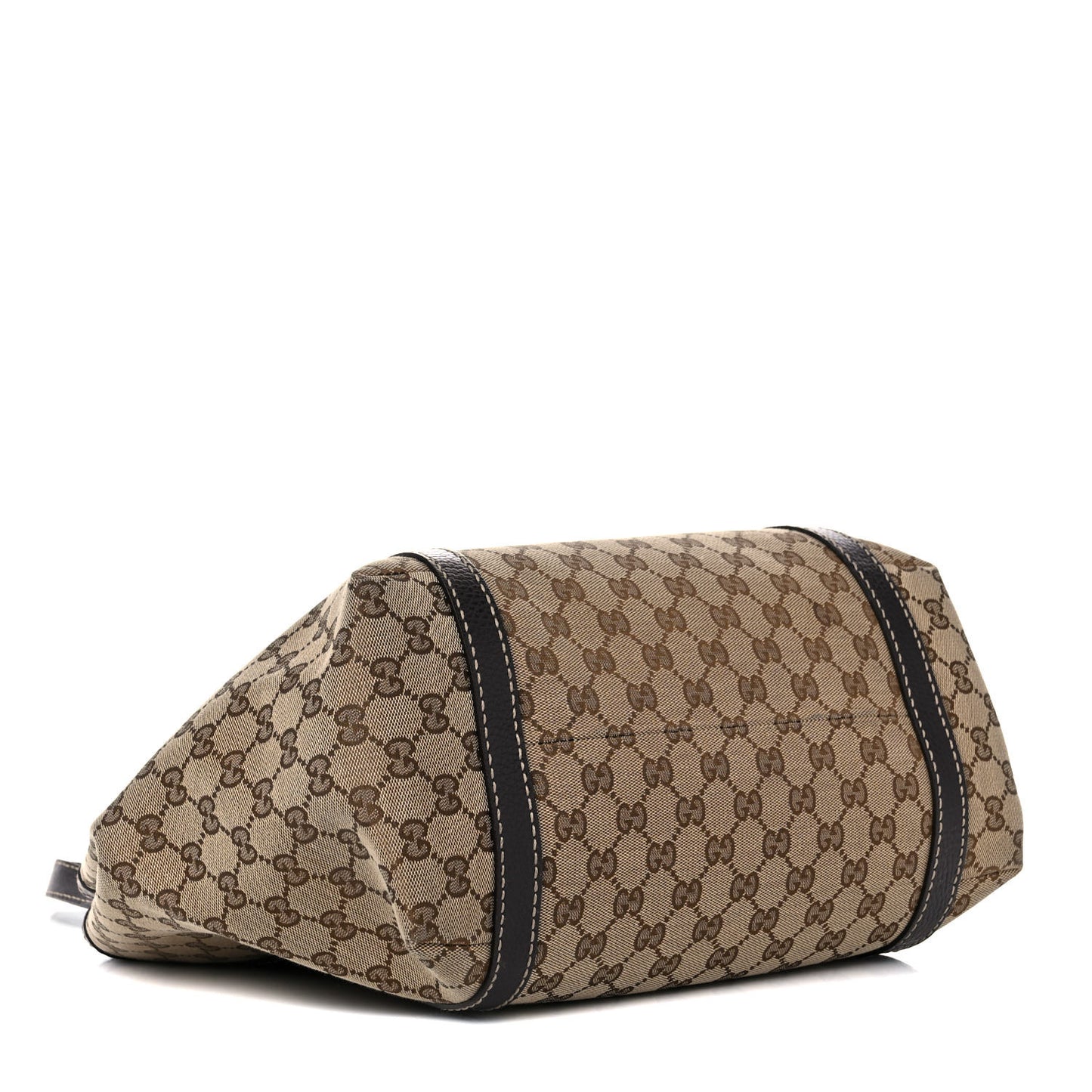 Monogram New Ladies Web Tote Dark Brown