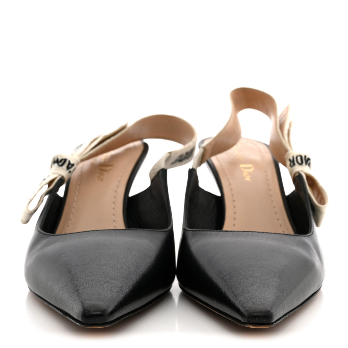 Christian Dior Lambskin Ribbon J'Adior Slingback 65mm Pumps 37.5 Black 4 of 15