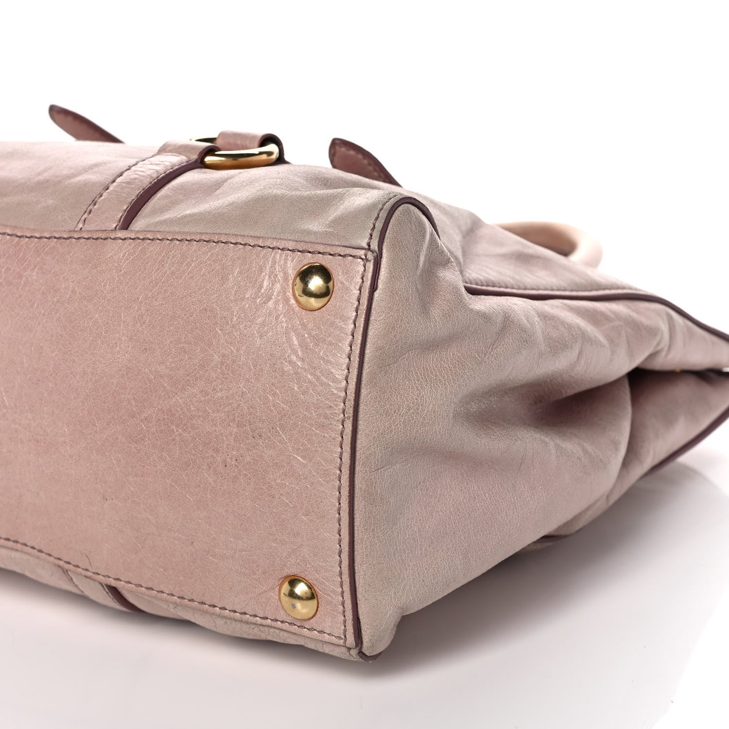 Miu Miu Vitello Shine Tote Mughetto 10 of 13