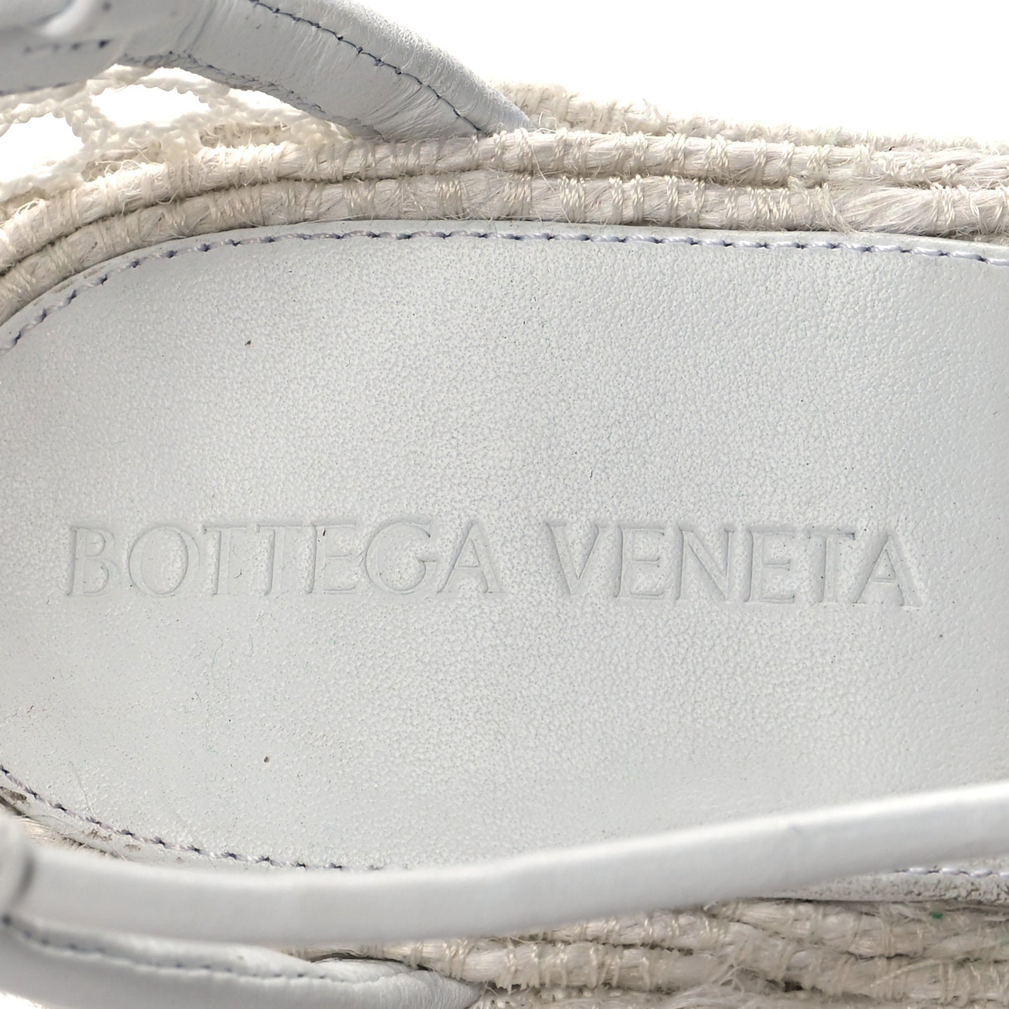 Mesh Lambskin Sporty Web Stretch Ankle Tie Espadrilles 37 Optic White