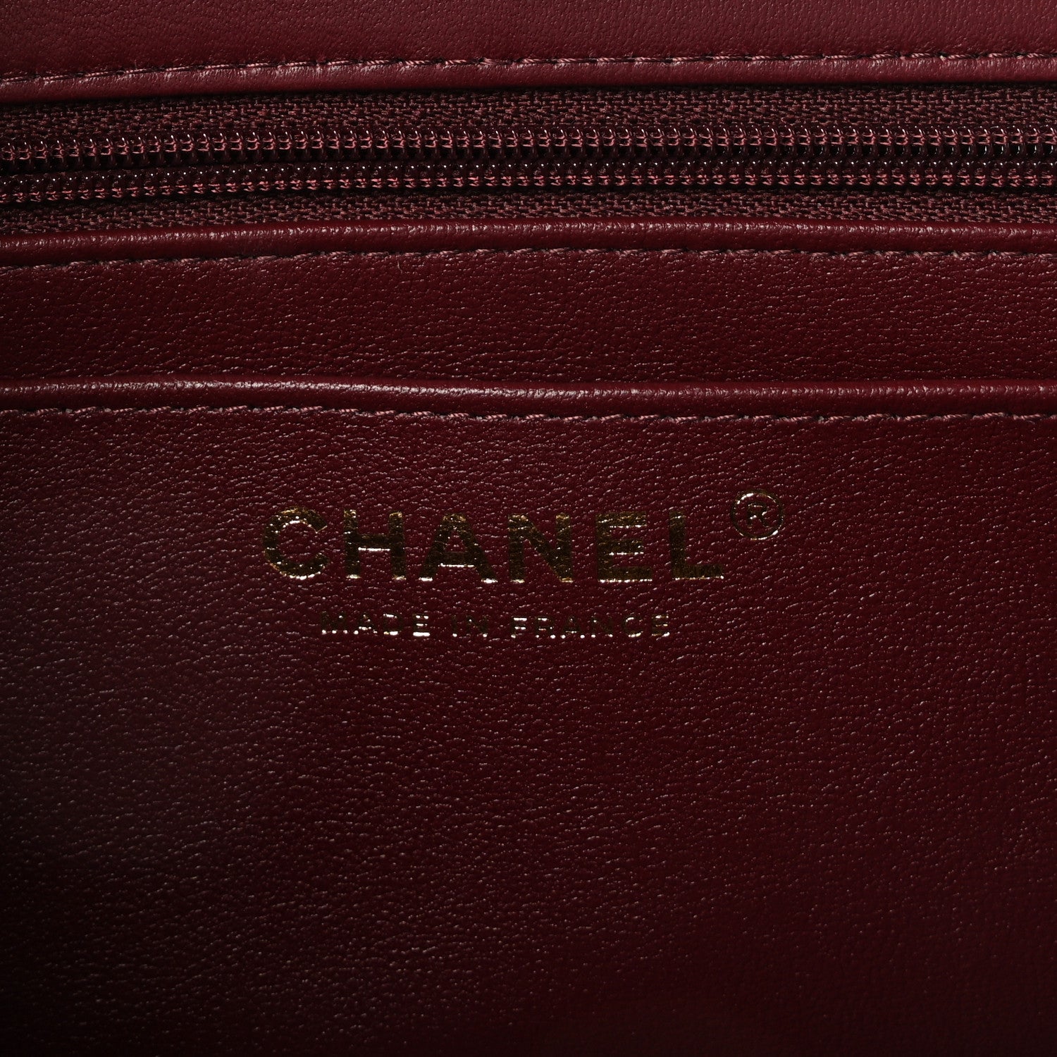 Chanel Lambskin Quilted Top Handle East West Flap Dark Burgundy 6 of 11