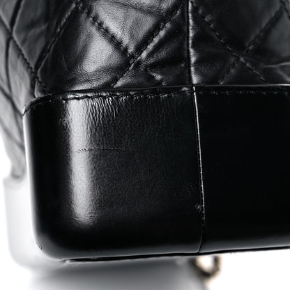 Chanel Aged Calfskin Quilted Gabrielle Backpack Black 20 of 21