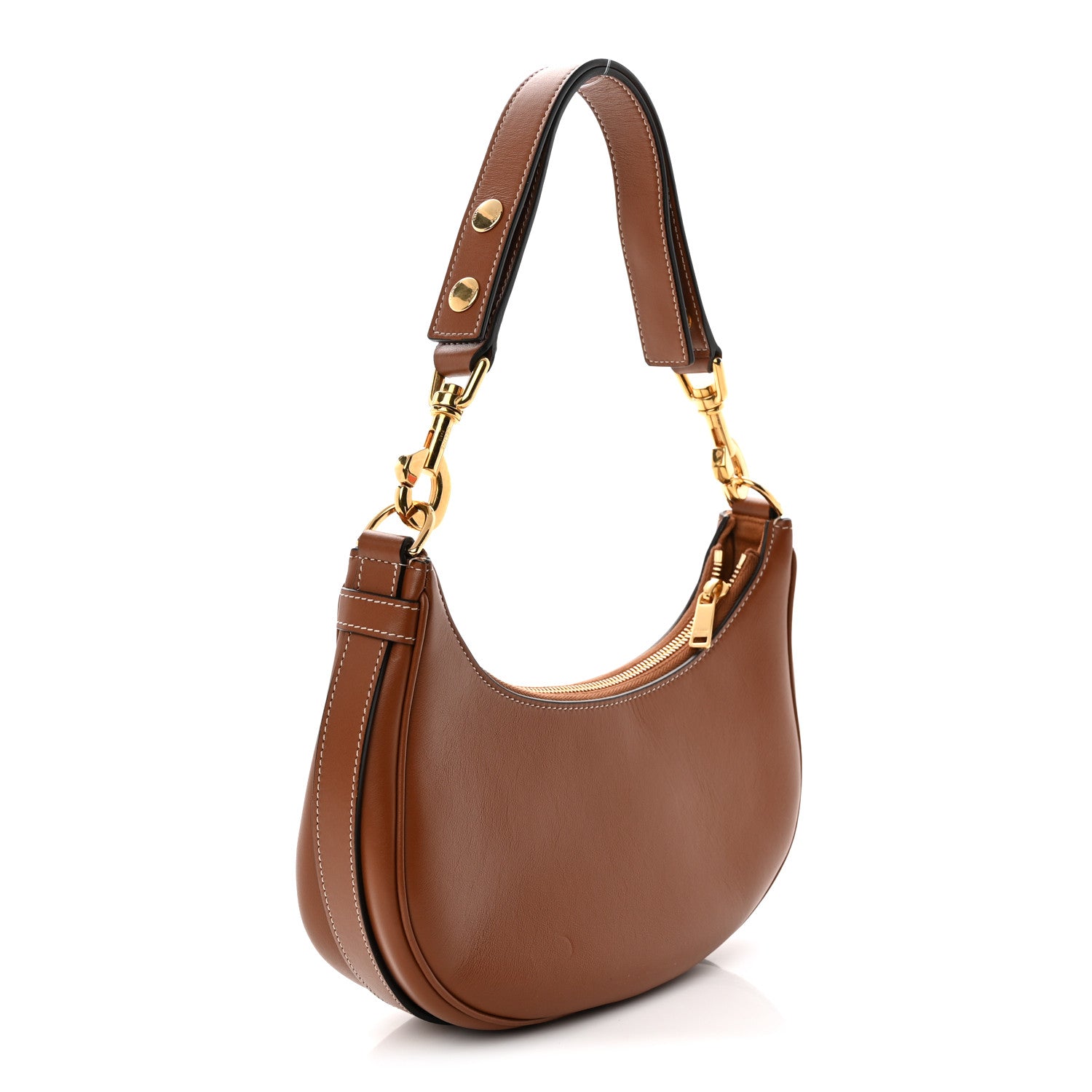 Celine Smooth Calfskin Medium Strap Ava Shoulder Bag Tan 3 of 11