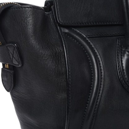 Celine Smooth Calfskin Mini Luggage Black 10 of 20