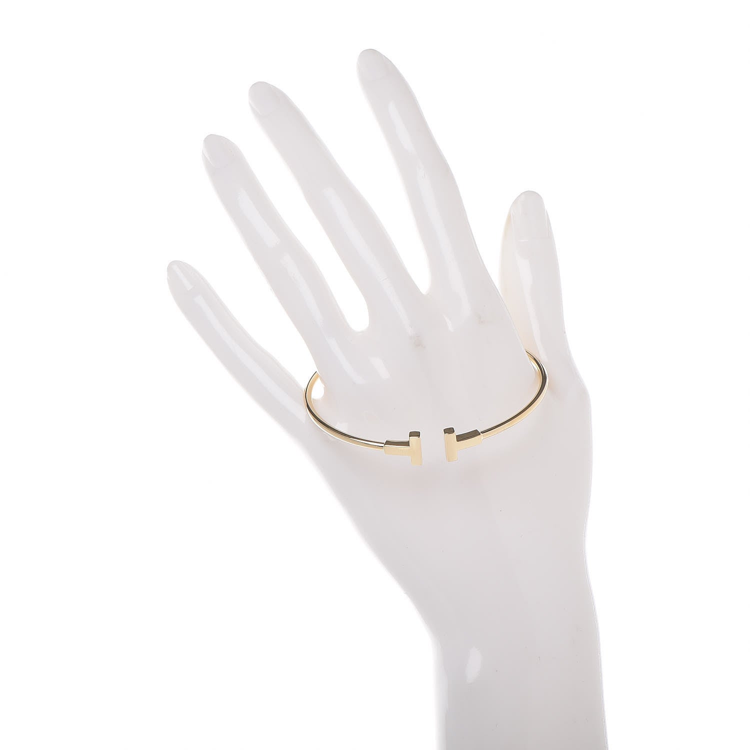 Tiffany 18K Yellow Gold T Wire Bracelet 2 of 5