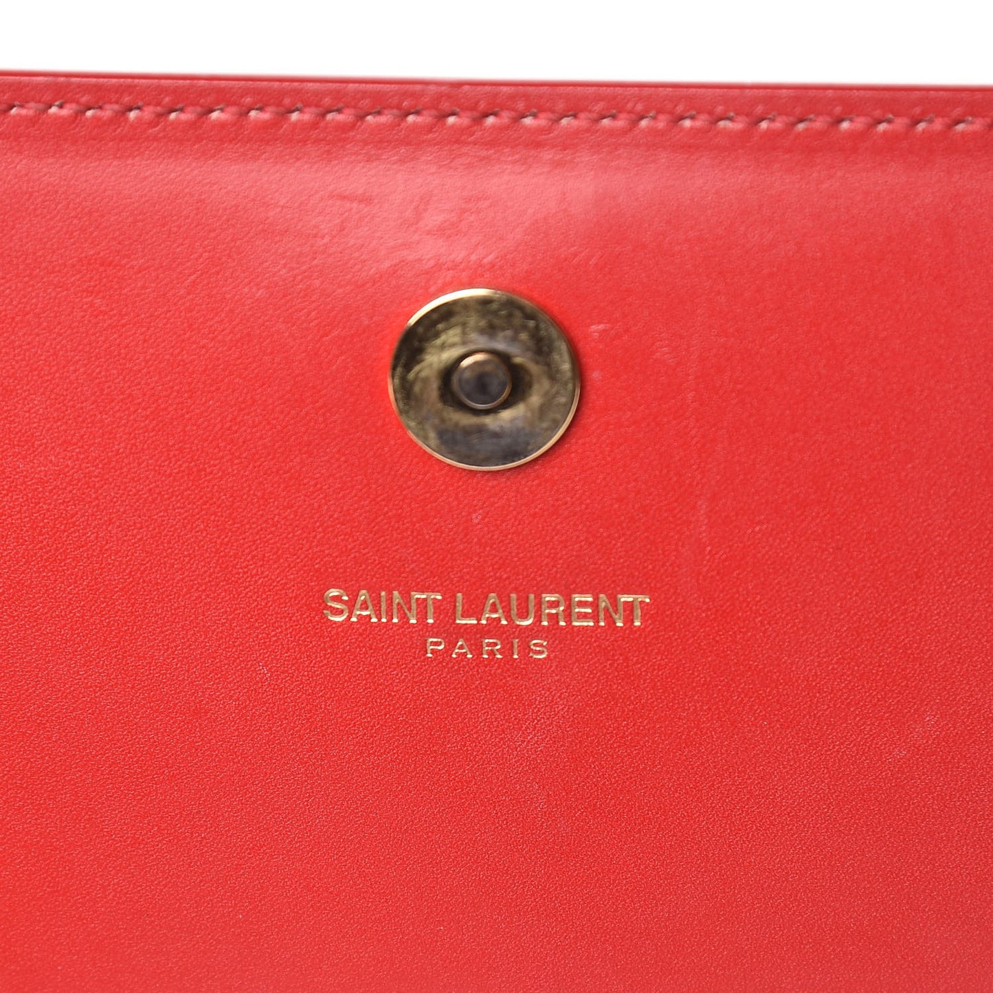 Calfskin Cassandre Clutch Rouge Orient