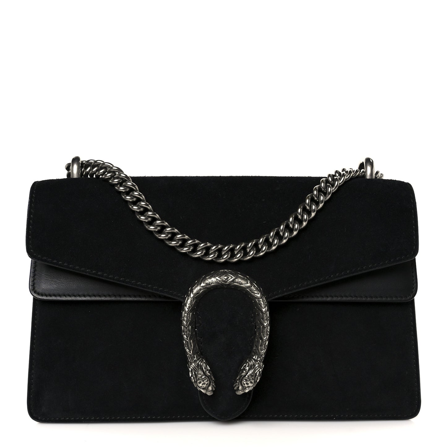 Suede Small Dionysus Shoulder Bag Black