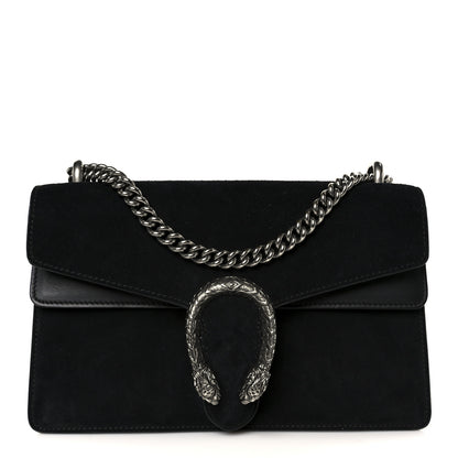Gucci Suede Small Dionysus Shoulder Bag Black 1 of 10