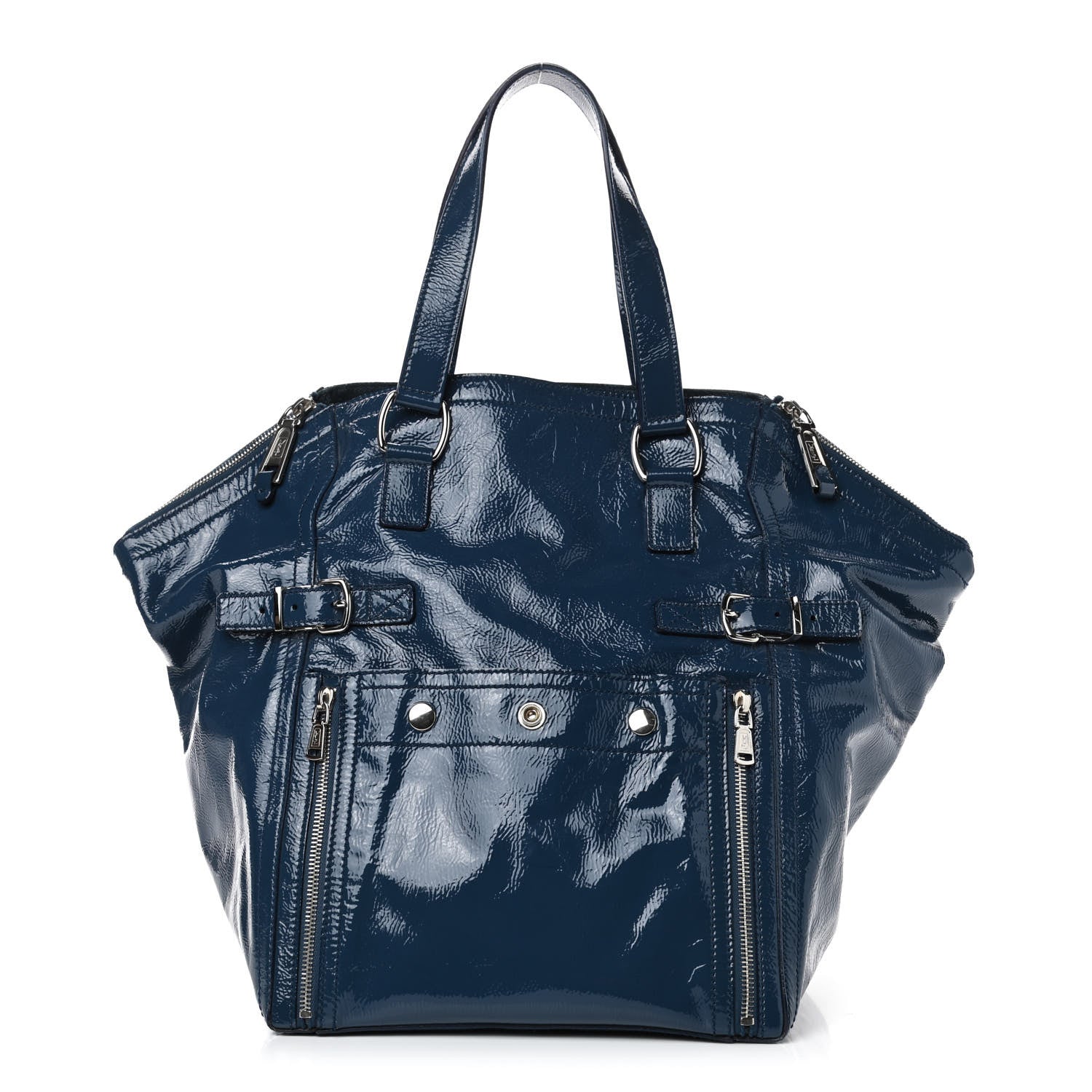 Saint Laurent Patent Medium Downtown Blue 1 of 7