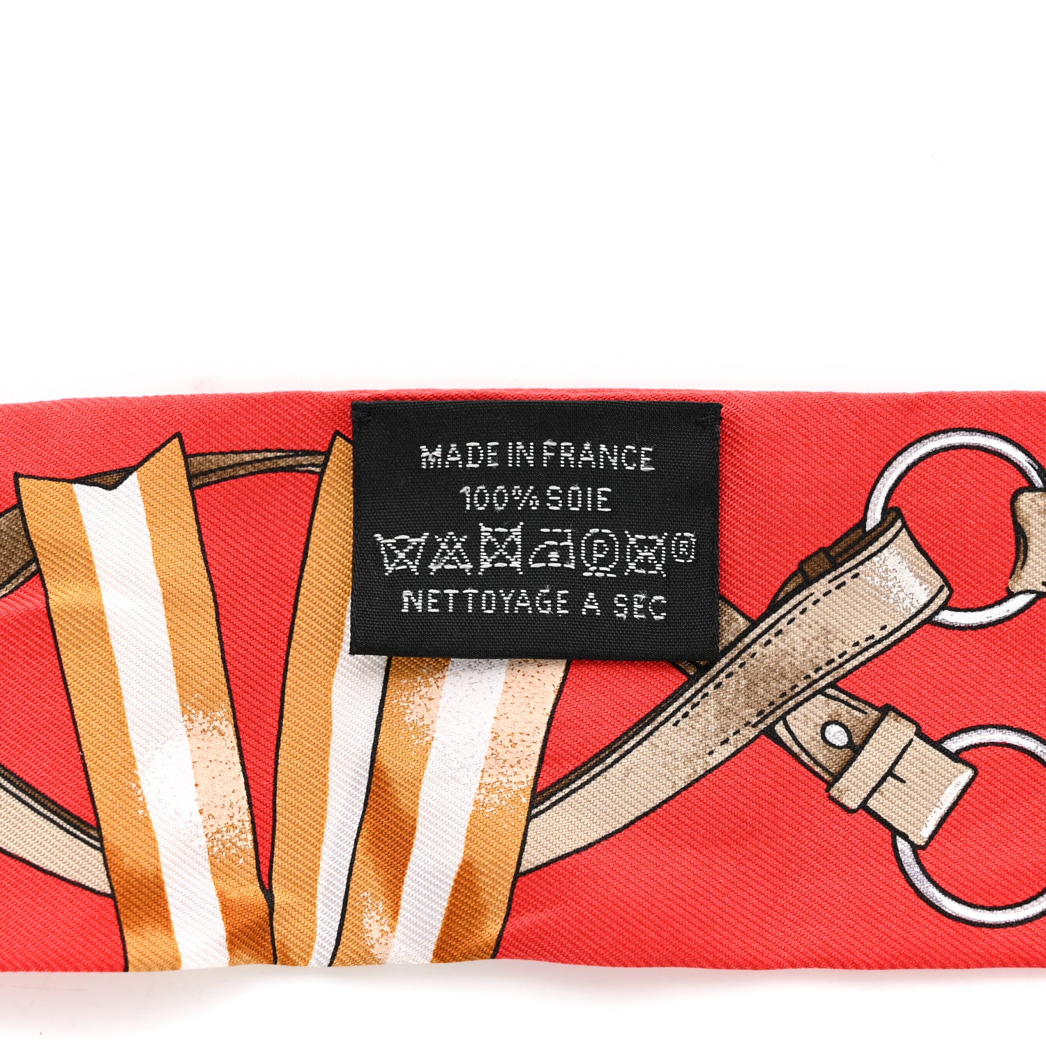 Hermes Silk Jumping Twilly Rouge Vif Caramel 3 of 4