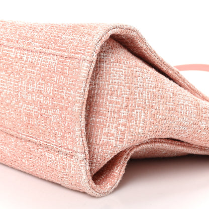 Chanel Straw Lurex Small Deauville Tote Pink 10 of 10