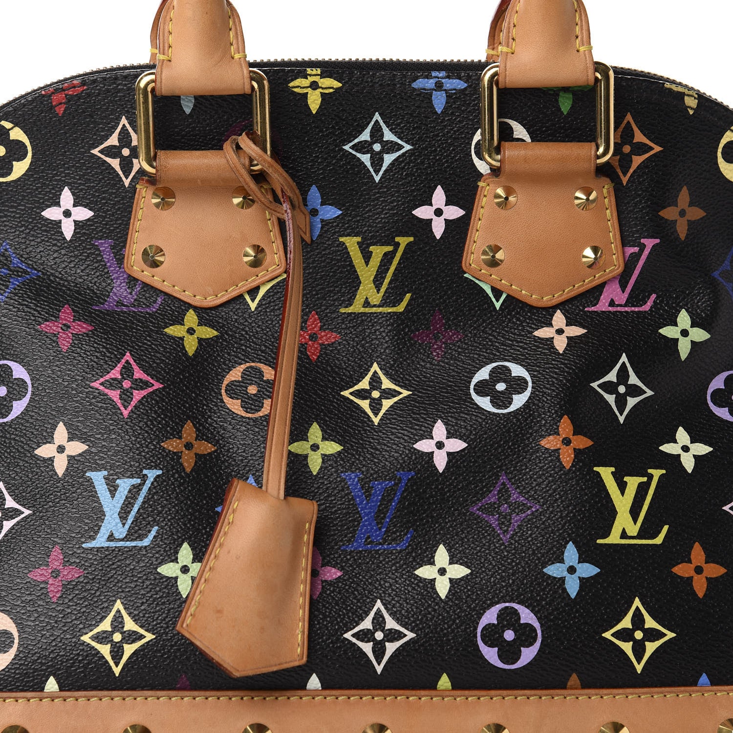 Louis Vuitton Monogram Multicolor Alma PM Black 9 of 9