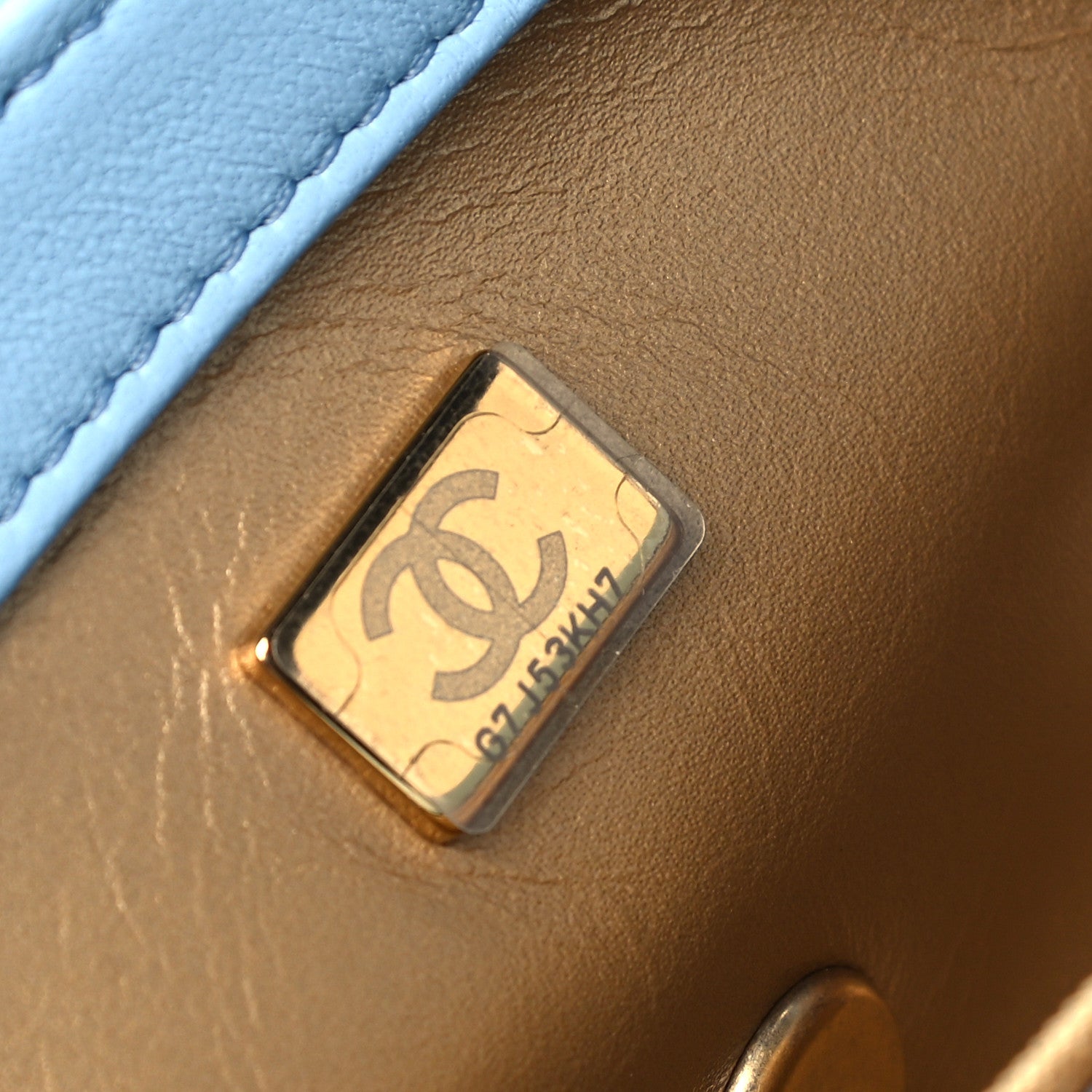 Chanel Lambskin Quilted Mini Rectangular Pearl Crush Flap Light Blue 6 of 8