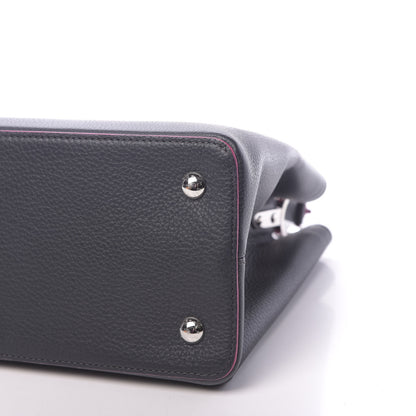 Louis Vuitton Taurillon Capucines MM Cobalt 8 of 10