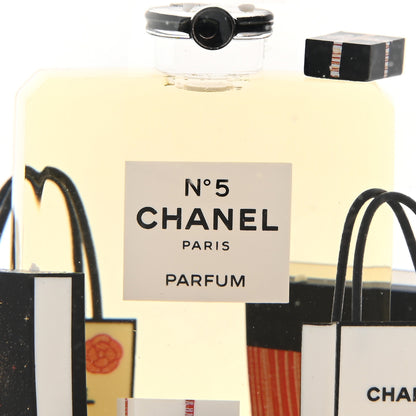 Chanel Glass N°5 Perfume Bottle Snow Globe Gold 5 of 8