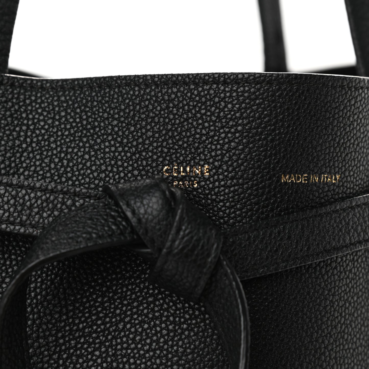 Soft Grained Calfskin Medium Belt Cabas Phantom Black