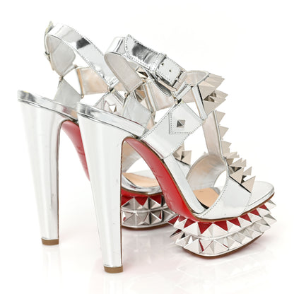 Christian Louboutin Metallic Specchio Cybersandale 150 Pumps 36 Silver 4 of 7