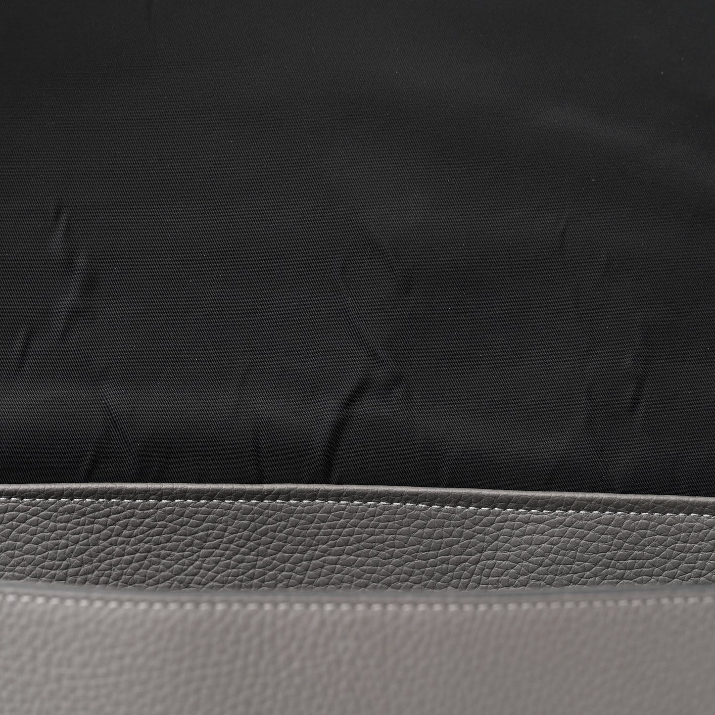 Calfskin Logo Messenger Charcoal Grey