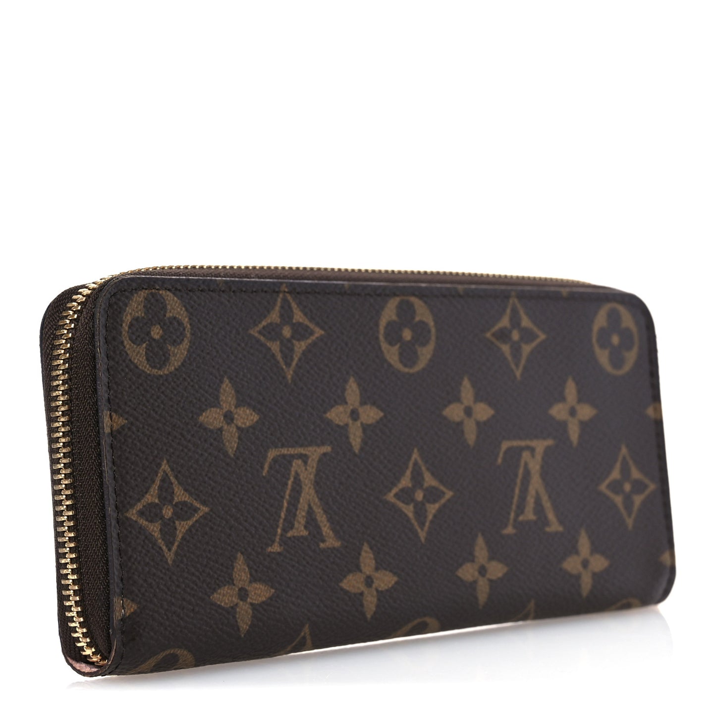 Monogram Clemence Wallet Rose Ballerine