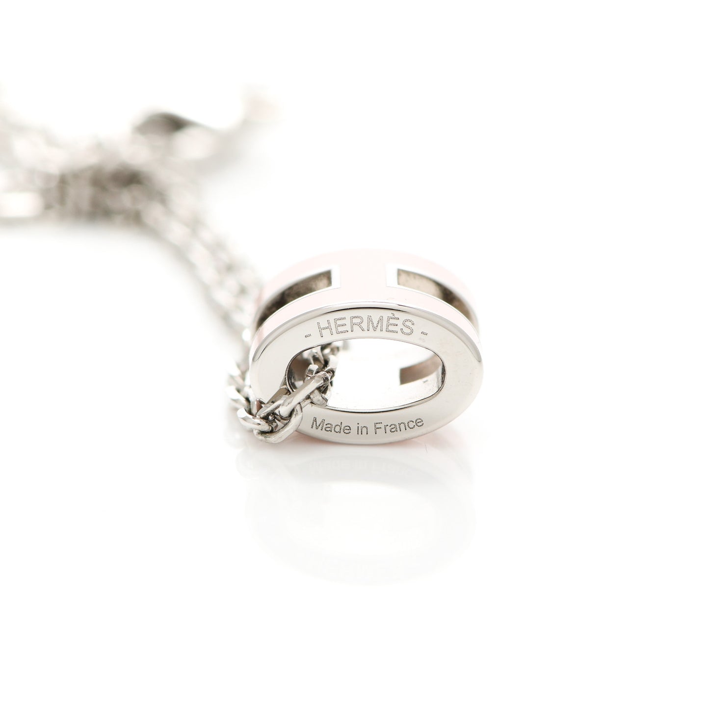 Palladium Mini Pop H Pendant Necklace Rose Dragee