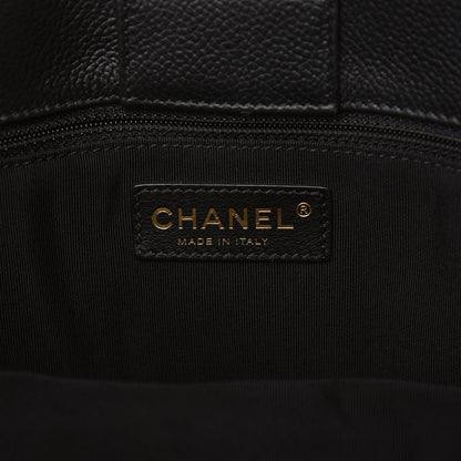 Chanel Calfskin Small Cerf Executive Shopper Tote Black 8 of 10