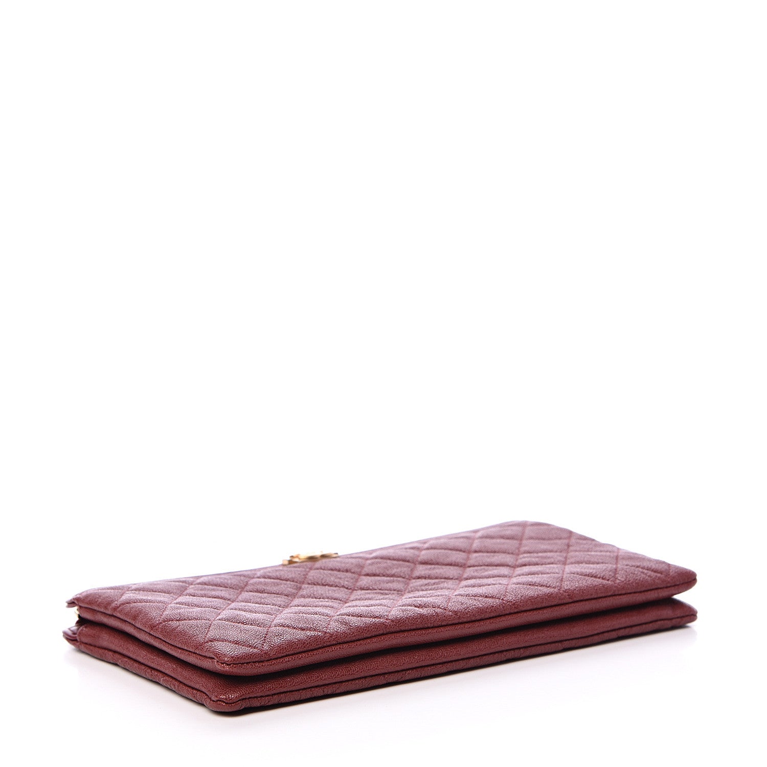 Chanel Caviar Quilted Small Zipped Boy Pouch Burgundy 3 of 8