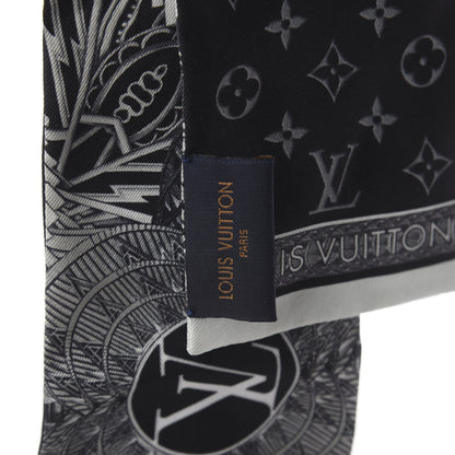 Louis Vuitton Silk Monogram Buildings Bandeau Black 2 of 2