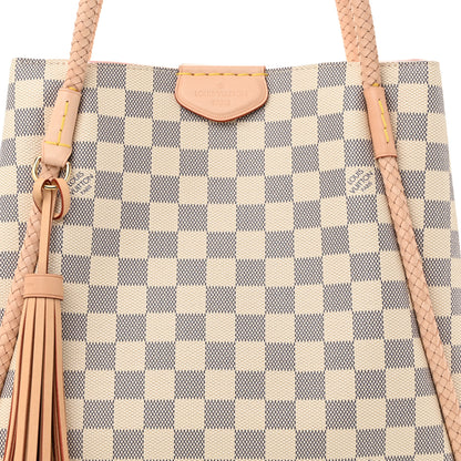 Louis Vuitton Damier Azur Propriano Rose Ballerine 7 of 9