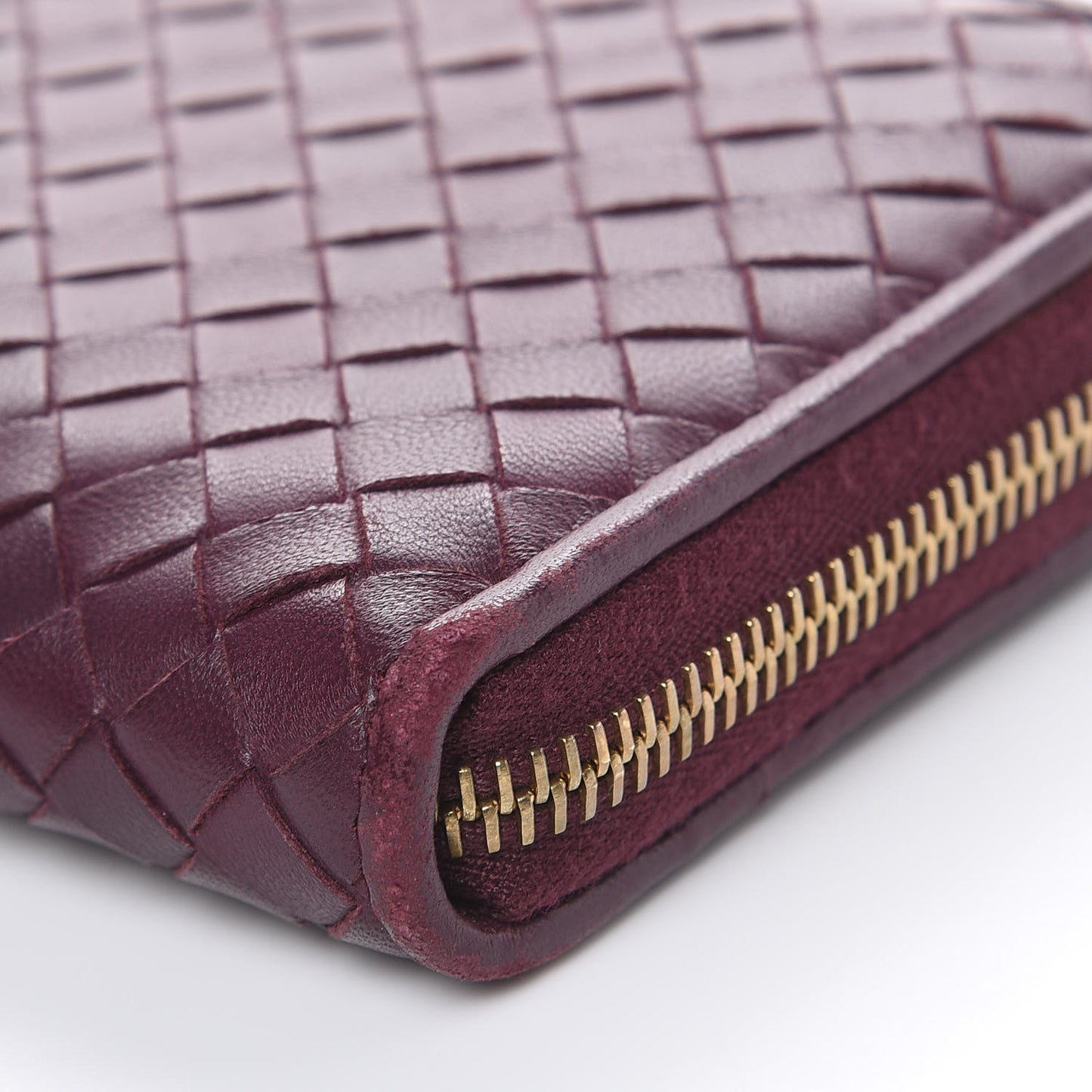 Nappa Intrecciato Zip Around Wallet Opera
