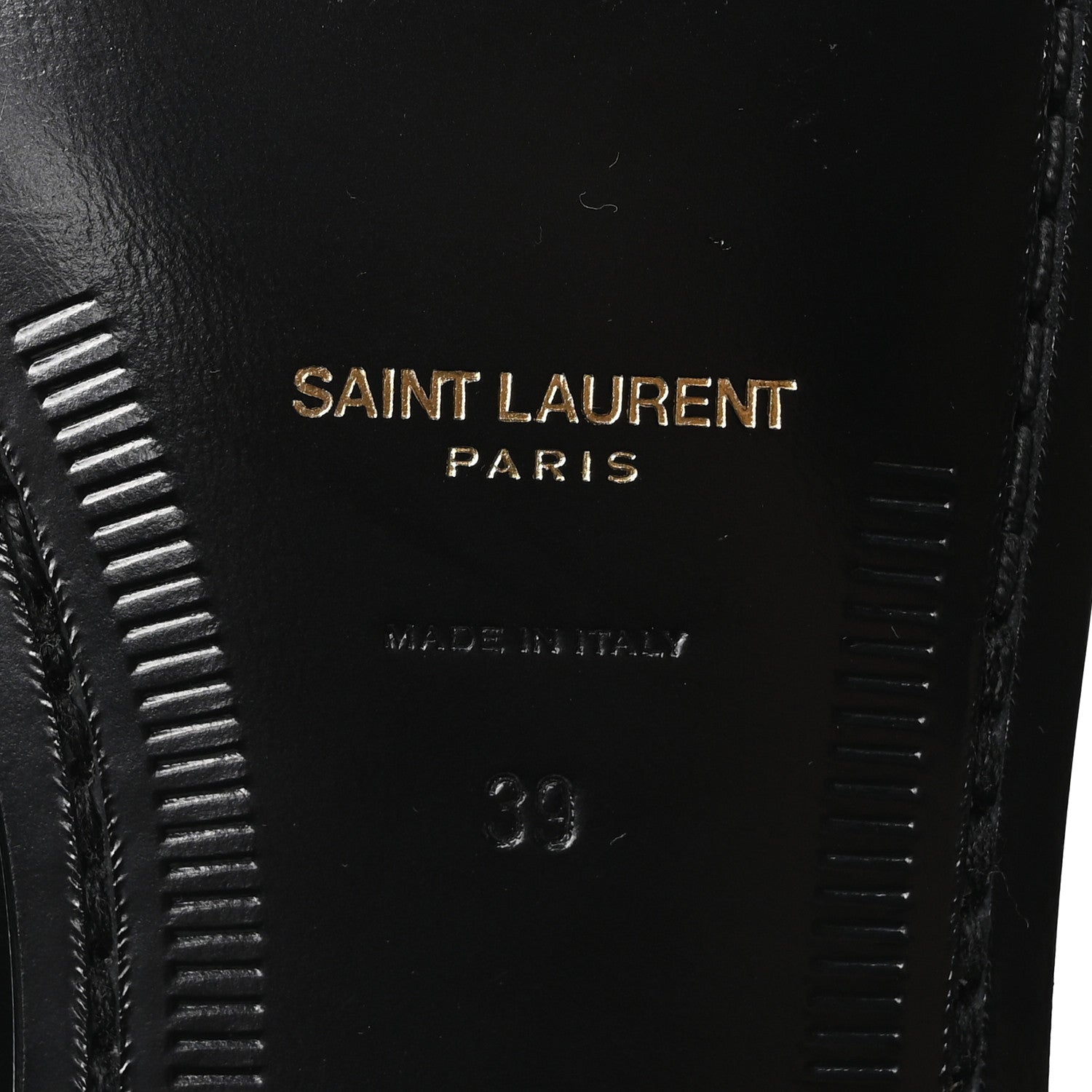 Saint Laurent Nappa Sugar Le Loafer 15 Penny Slippers 39 Black 7 of 9