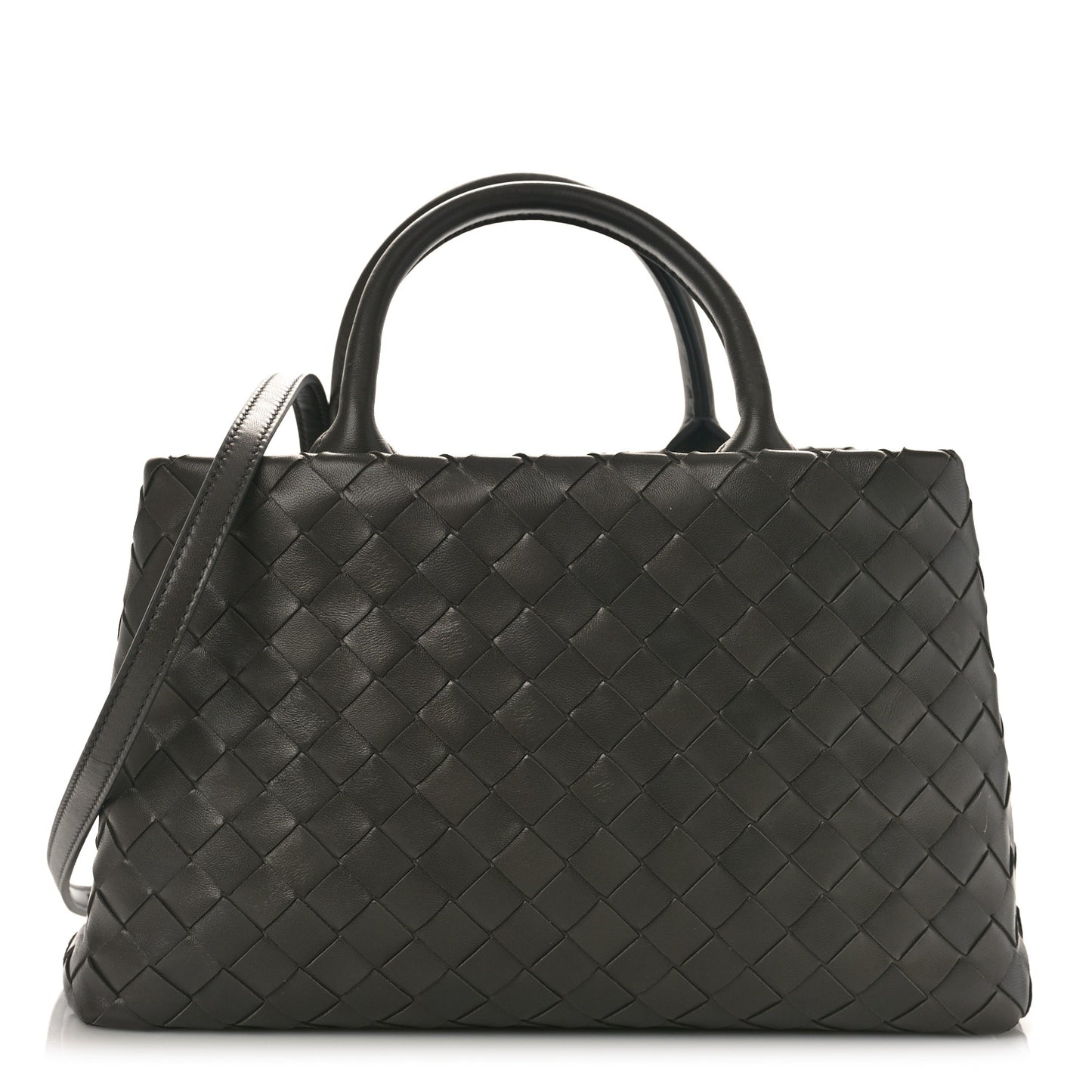 Nappa Intrecciato New Roma Tote Grey