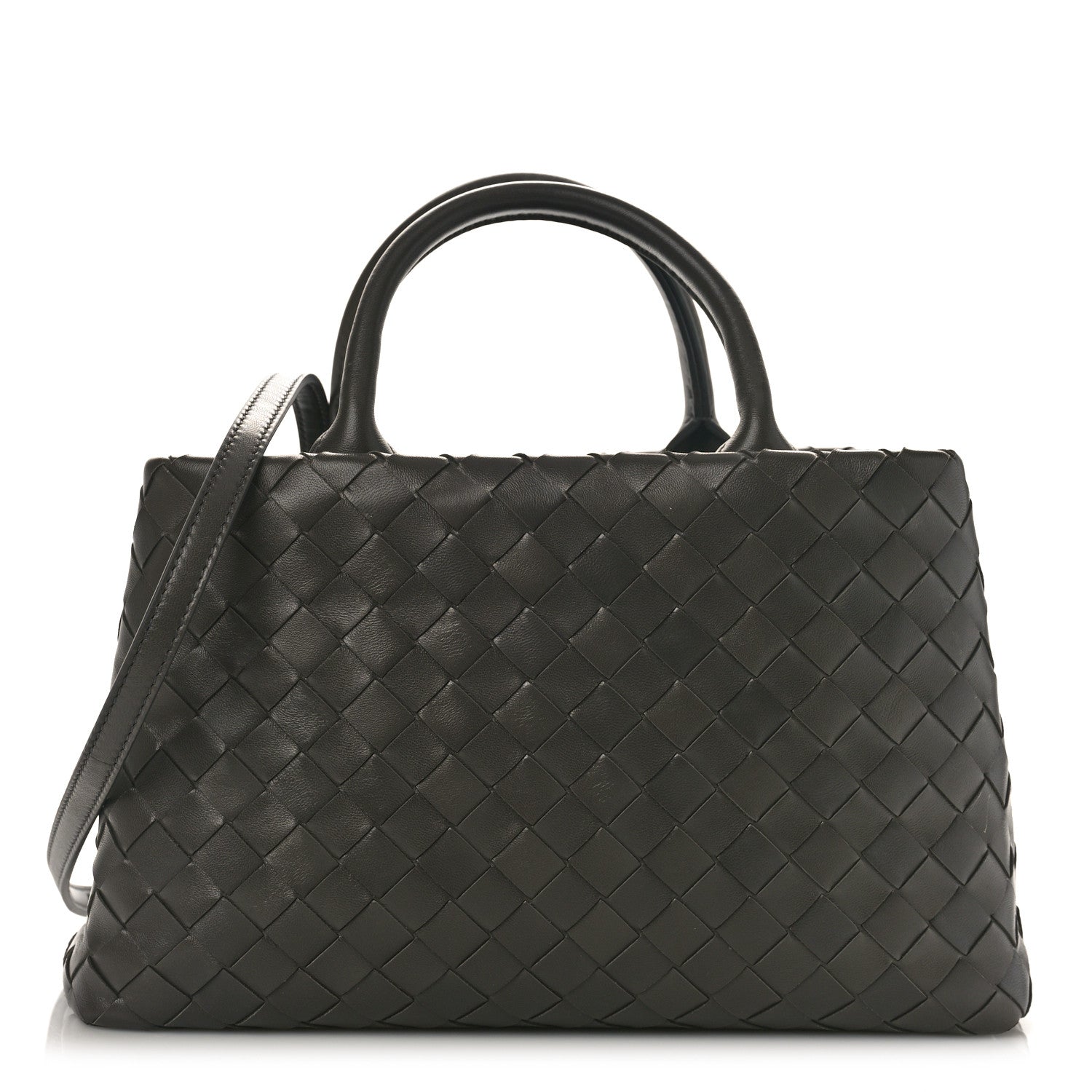 Bottega Veneta Nappa Intrecciato New Roma Tote Grey 1 of 9