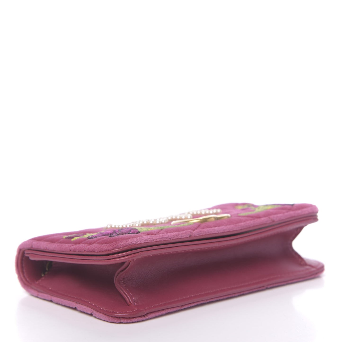 Velvet Matelasse Love Embroidered GG Marmont Mini Bag Light Raspberry Rose