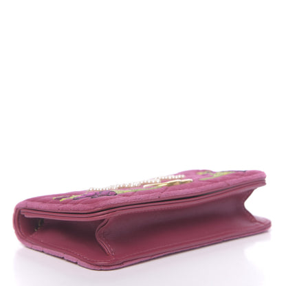 Gucci Velvet Matelasse Love Embroidered GG Marmont Mini Bag Light Raspberry Rose 4 of 10