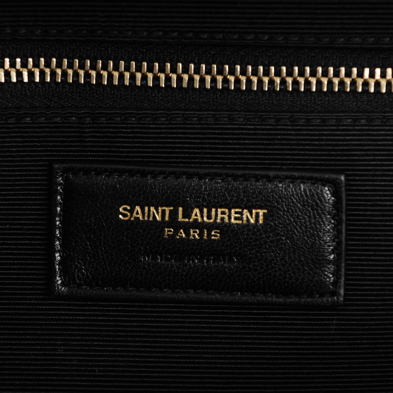 Saint Laurent Grain De Poudre Matelasse Chevron Large Monogram Satchel Black 8 of 8