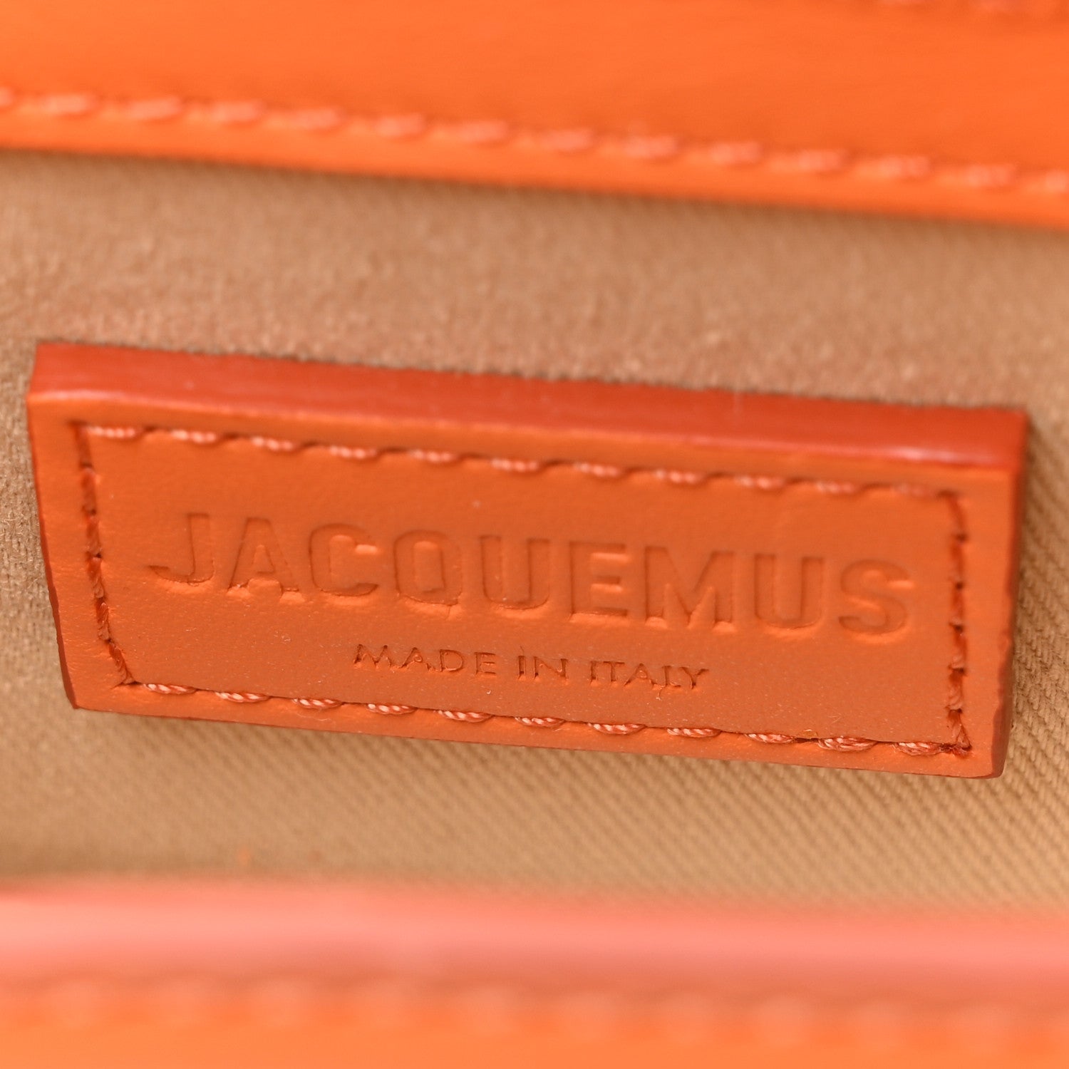 Jacquemus Smooth Calfskin Le Chiquito Orange 6 of 11