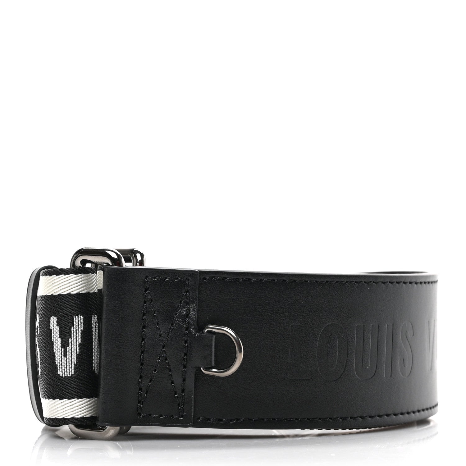 Louis Vuitton Nylon Jacquard Sporty Bandouliere Shoulder Strap Black 2 of 4