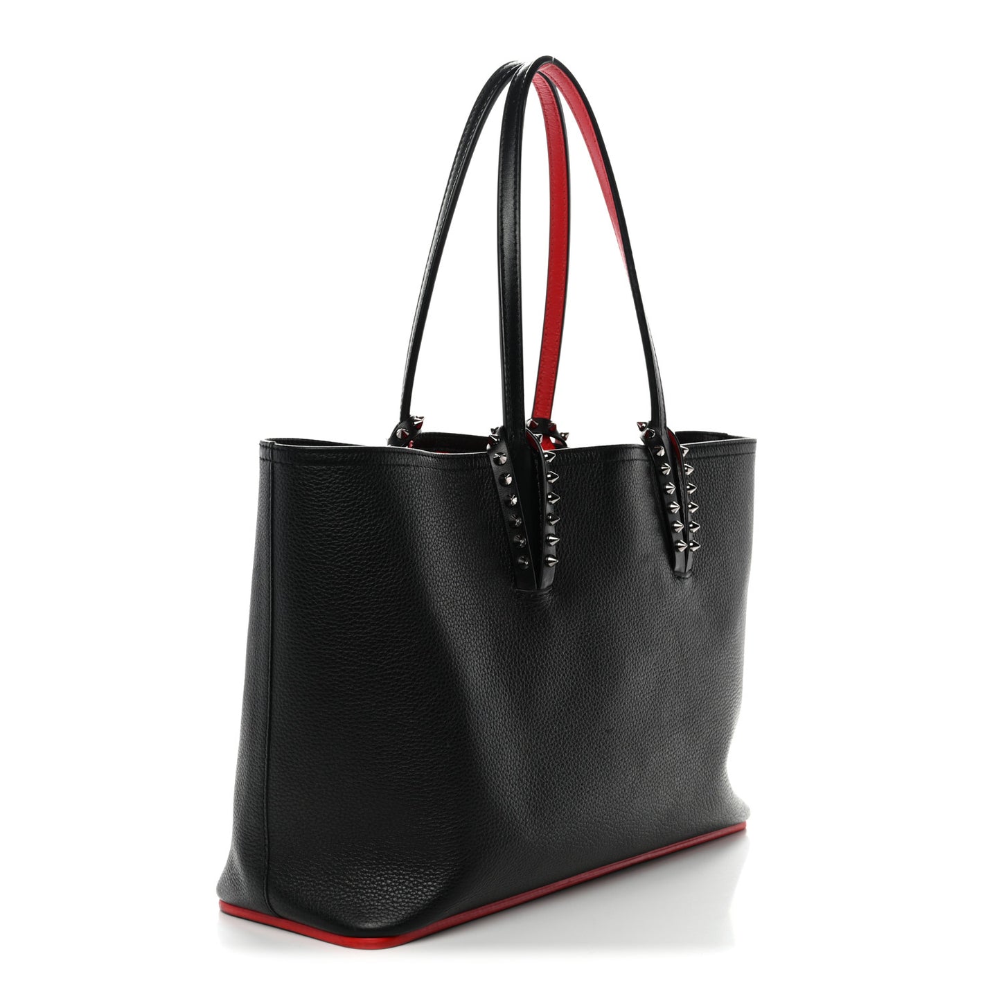 Calfskin Spikes East West Cabata Tote Black Black