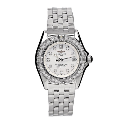 Breitling Stainless Steel Diamond Mother of Pearl 29mm Callistino Acie Quartz Watch A72345 1 of 5