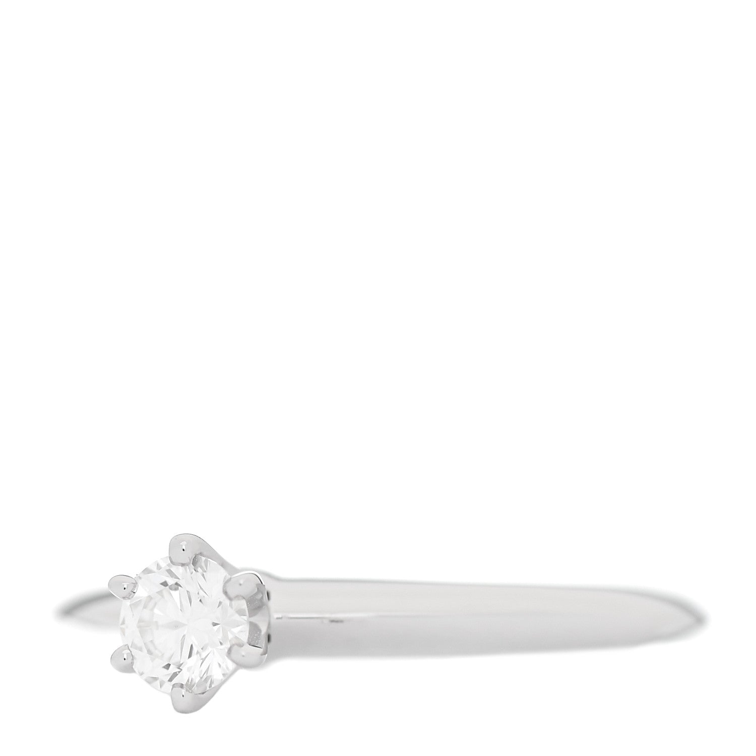 Tiffany Platinum Diamond .20ct Solitaire Engagement Ring 48 4.5 3 of 6