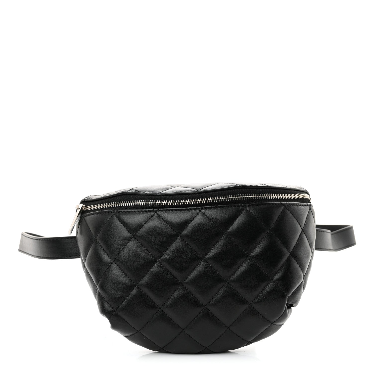 Chanel Calfskin Quilted Waist Belt Bag Black 1 of 12