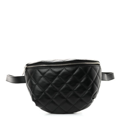 Chanel Calfskin Quilted Waist Belt Bag Black 1 of 12