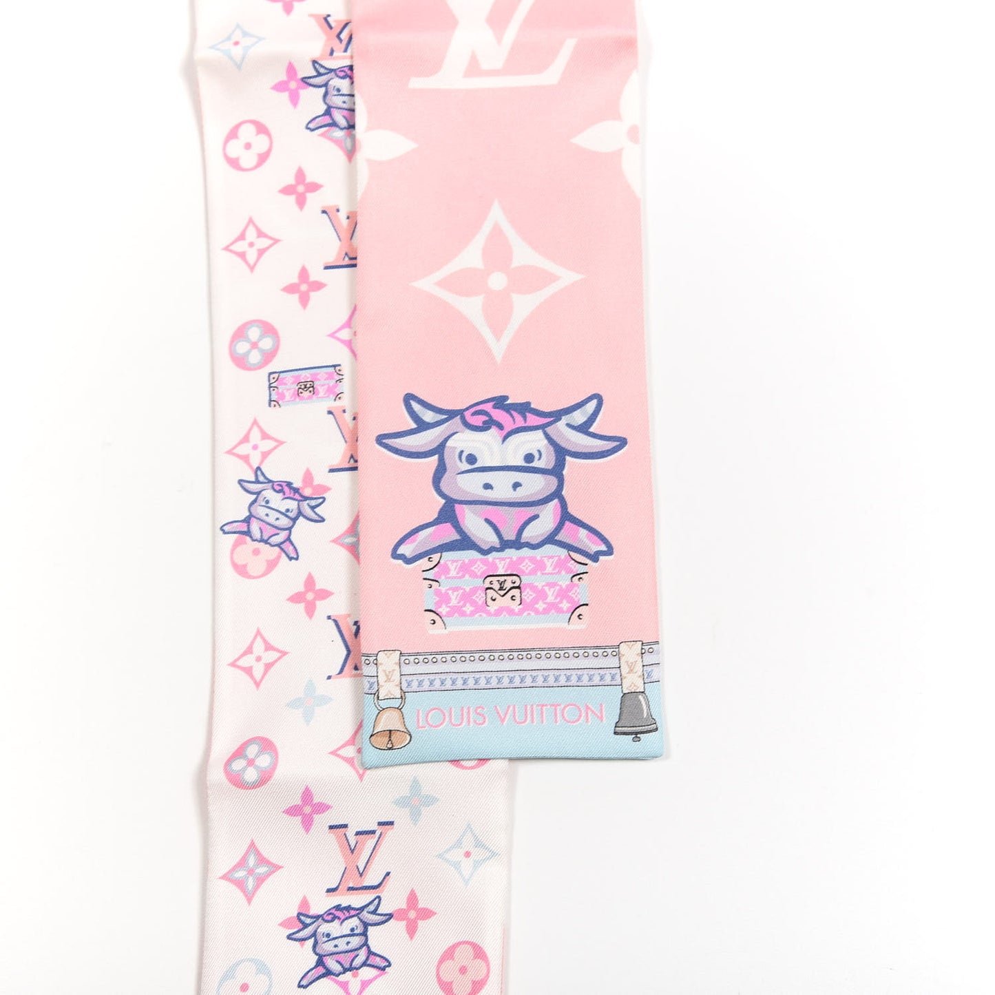 Silk Monogram Rodeo Bandeau Rose